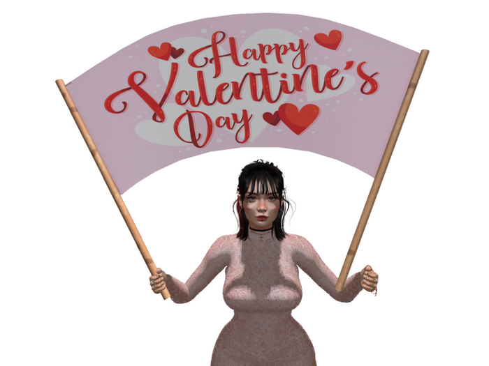 08 Valentine Sign - Valentine Photo Props - Fanshii
