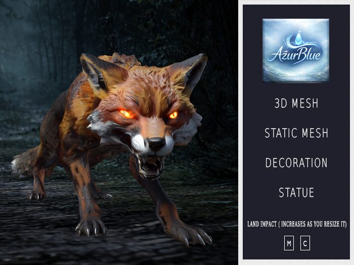 {AB} Mutant Fox - 3D Mesh