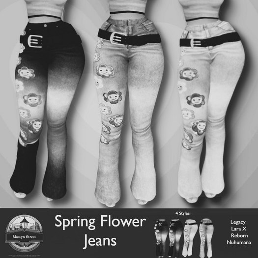 Mostyn St - Spring Flower Jeans Demo