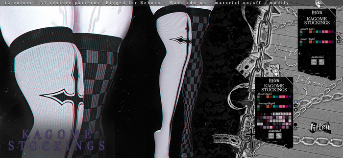 [Litten] Kagome Stockings {Red}