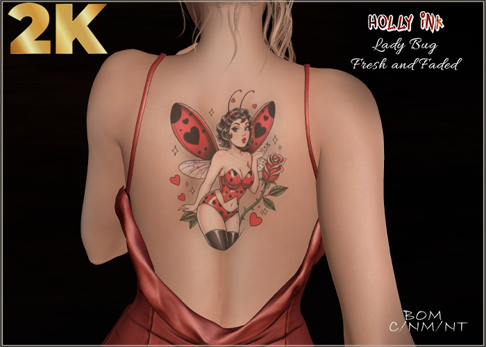 Holly Ink - Lady Bug 2K BOM tattoo