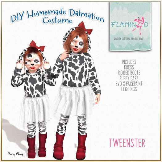F} Tweenster Package DIY Homemade Dalmation