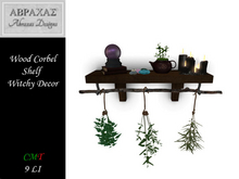 Wood Corbel Shelf - Witchy Decor