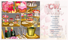 .:{Sofia}:. Love Valentine Tray Deco. Pink