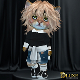 *DLUXE* DINKIES CAT HIP CARDIGAN* white