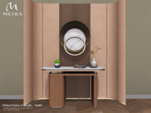 Meira Fluted Entry Console - Sadle
