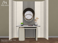 Meira Fluted Entry Console - Bone