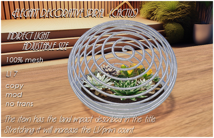 Elegant decorative spiral  [cactus]