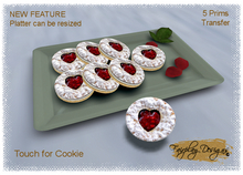 ~Valentine Thumbprint Cookie Platter~