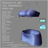 Freedom in Art -  Full Perm  Dress 106