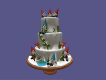 Gnome Three layer Cake