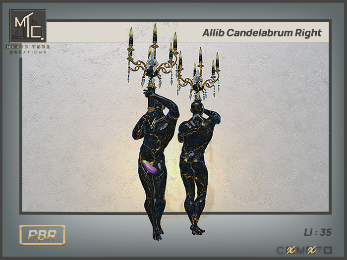 ALLIB Candelabro Derecho PBR