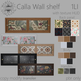 ~LLc~ Calla Wall shelf 1LI w. texture HUD