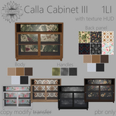 ~LLc~ Calla Cabinet III 1LI w. texture HUD