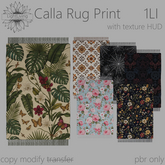~LLc~ Calla Rug Print 1LI w. texture HUD