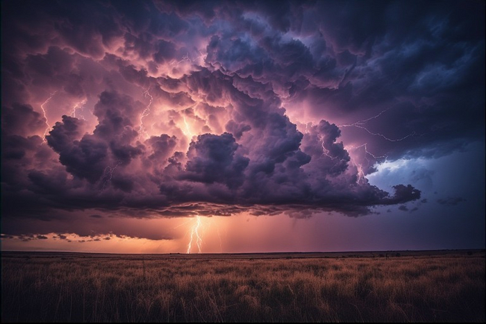 Swirling Thunderstorm