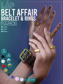 Belt Affair Bracelet & Rings by LAP (Fullpack)