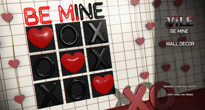 [Vile] - Be Mine Wall Decor Box (Add Me)