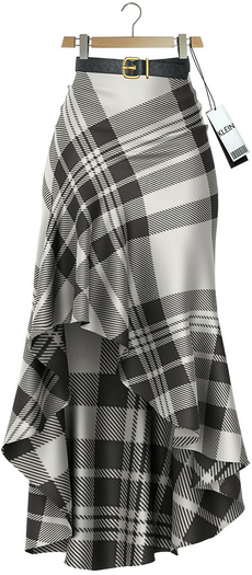 KLEIN''Torie''Skirt-Ivory Plaid