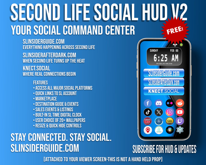 Second Life Social HUD V2