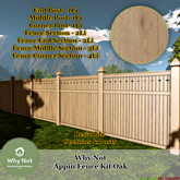 Why Not - Appin Fence Kit-Oak-Add Me