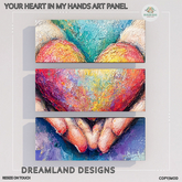 DD Your Heart In My Hands Art Panel LAZY SUNDAY 75L
