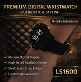 Premium Futuristic Digital Wristwatch for Second Life – Sleek Black Smart Style | Copy Permission | High Detail Wearable