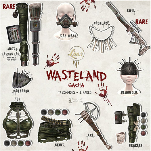 Luas Wasteland Boot & Gatling Leg RARE