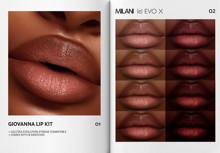 MILANI - "GIOVANNA" LIP KIT / DEMO