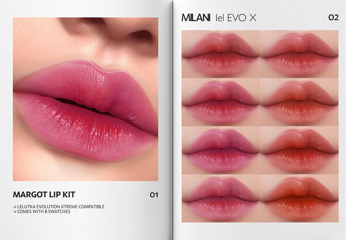 MILANI - "MARGOT" LIP KIT / DEMO