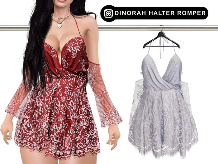 Addams // Dinorah Halter Romper v2 // N*21