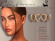 SDesign's <<Cherish>> Mesh Earrings for LeLUTKA Evox