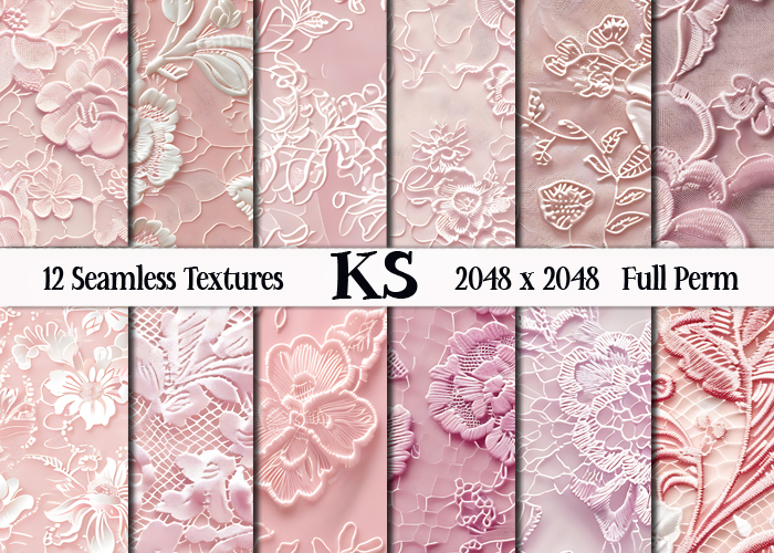 BRIDAL ROSE TEXTURES FULL PERM 