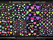 KJ Color Splash Love Textures Seamless