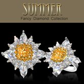 Exquisite Summer Fancy Yellow Diamond Ring