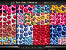 KJ Glossy Love Textures Seamless