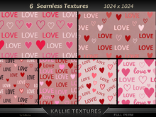 KJ Love Valentine Textures Seamless