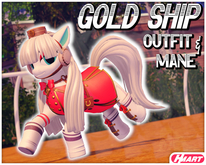 [HMART] Gold Ship Outfit & Mane