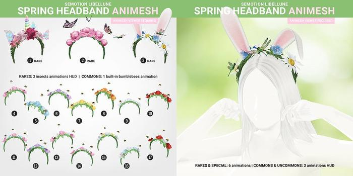SEmotion Libellune Spring Headband Animesh #3 RARE