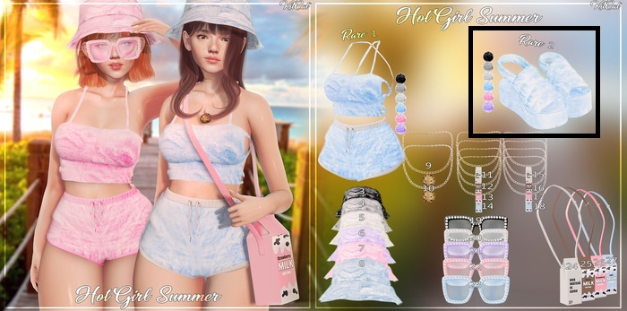 KitCat - Hot Girl Summer Slides 2 RARE