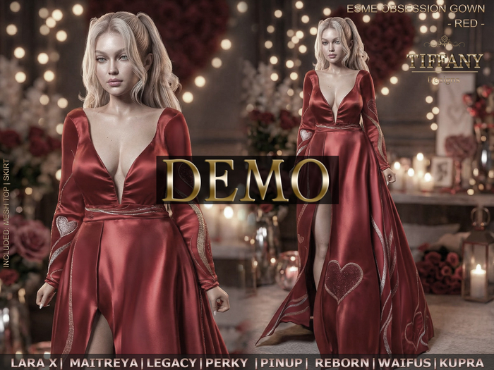 ::TD:: ESME Obsession Gown - Red DEMO