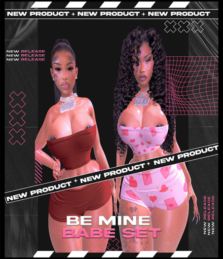 [AF] BE MINES BABE Short  (Pink)  Unpack Me