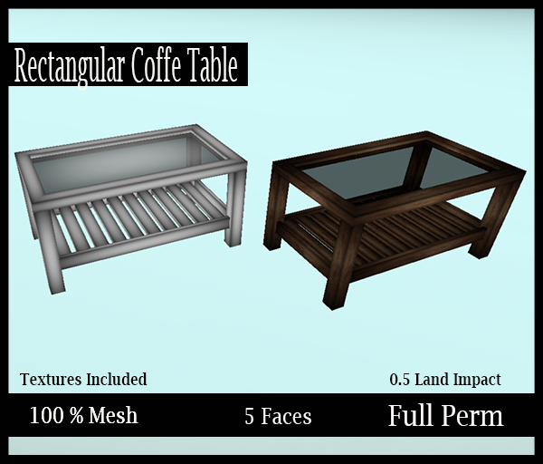 [BB] Mesh- Full Perm- Rectangular Coffe Table