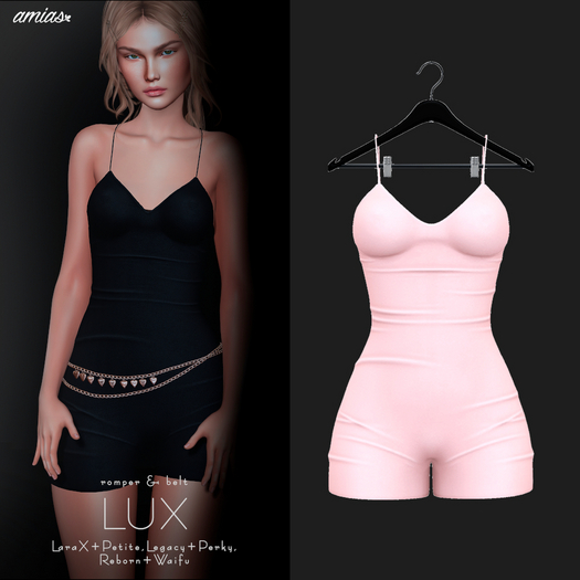 amias - LUX romper rose