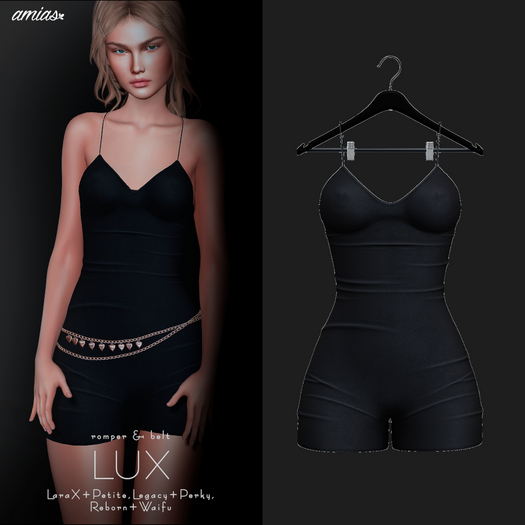amias - LUX romper black
