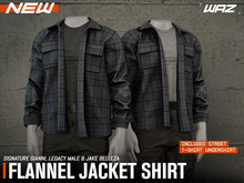 WAZ - Flannel Jacket Shirt (Slub Slate)
