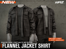 WAZ - Flannel Jacket Shirt (Slub Grey)