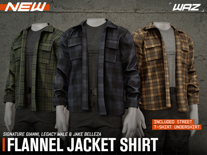 WAZ - Flannel Jacket Shirt (Fatpack)