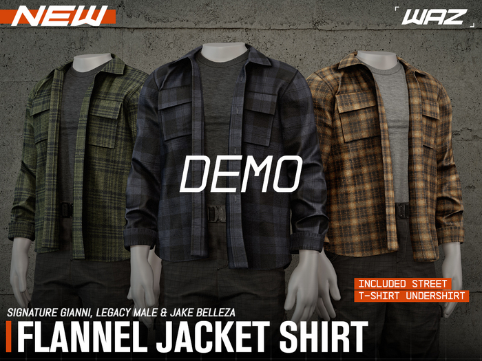 WAZ - Flannel Jacket Shirt (DEMO)