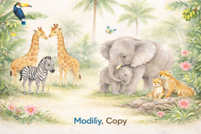 Safari Watercolor Wallpaper